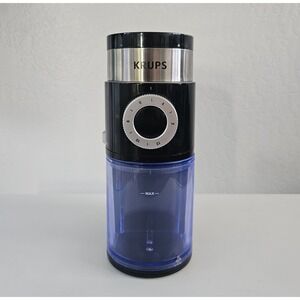KRUPS GX5000 Coffee Grinder 15 Oz Container Cleaning Brush Adjustable Burr